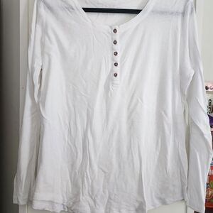 Architect White Long Sleeve Tee